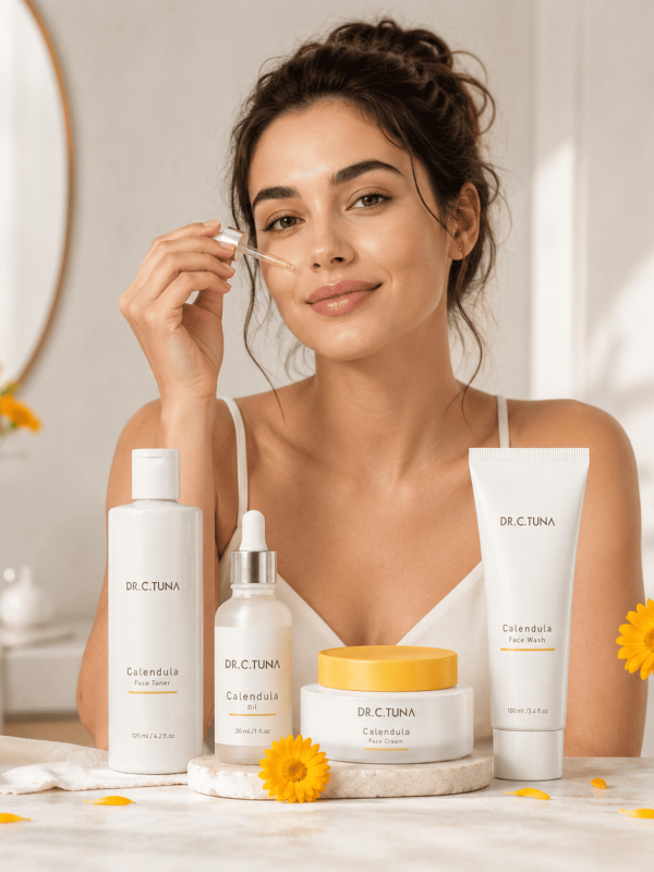 Calendula Farmasi Dr. C. Tuna | Piel Sensible y Seca Rutina Facial Hidratante